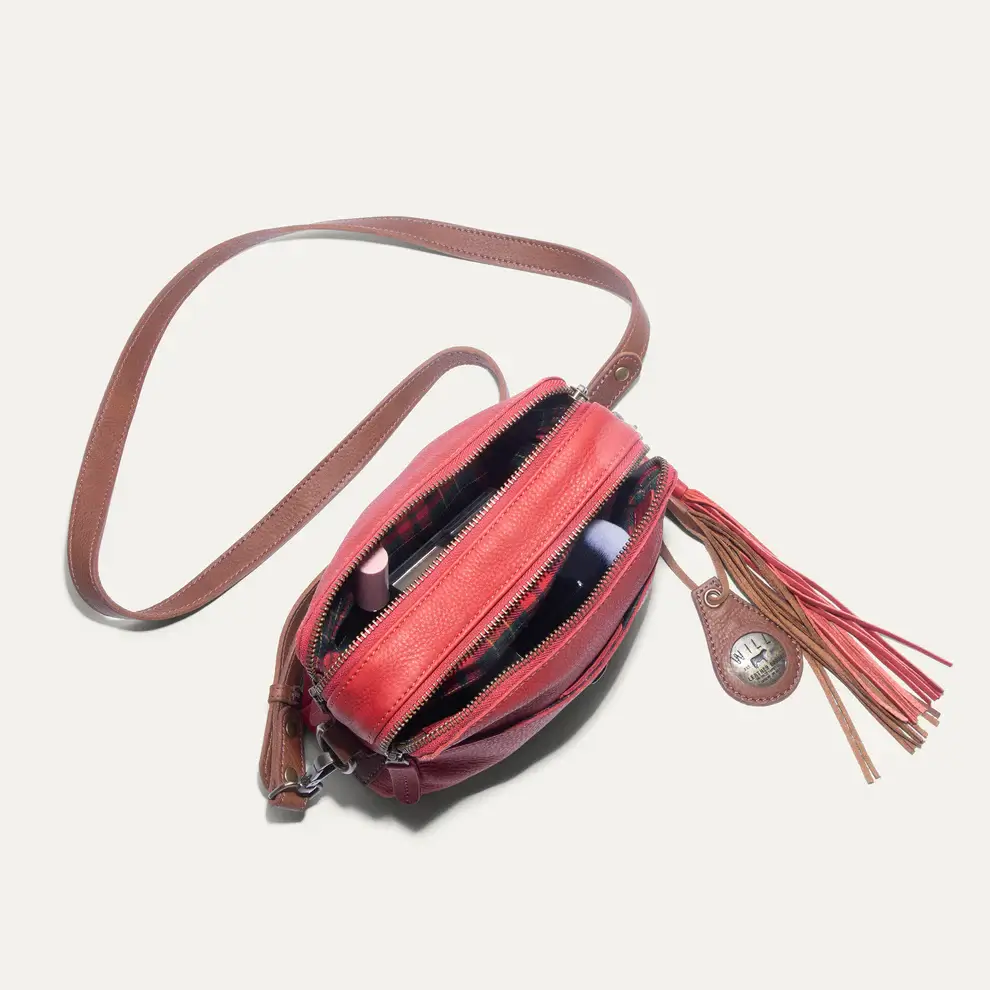 Everyday Double Zip Leather Crossbody - Image 6