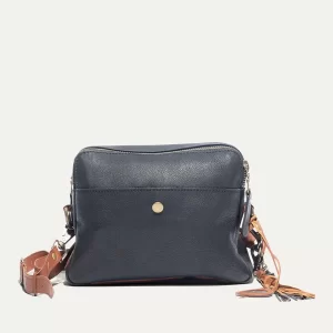 Everyday Double Zip Leather Crossbody